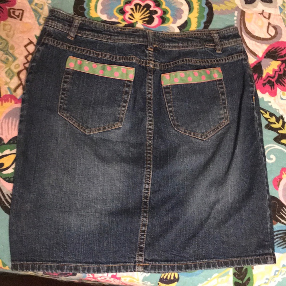 Lily Pulitzer denim skirt